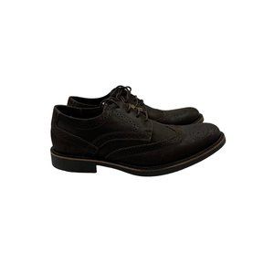 NEW Anatomic & Co Gel Leather Wingtip Shoes Brown Bulldog Cushioned Mens 7.5